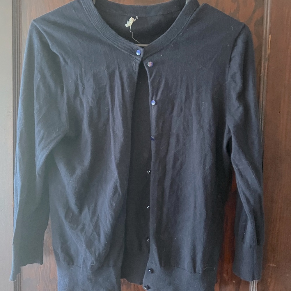 J. Crew Clare cardigan, navy, medium